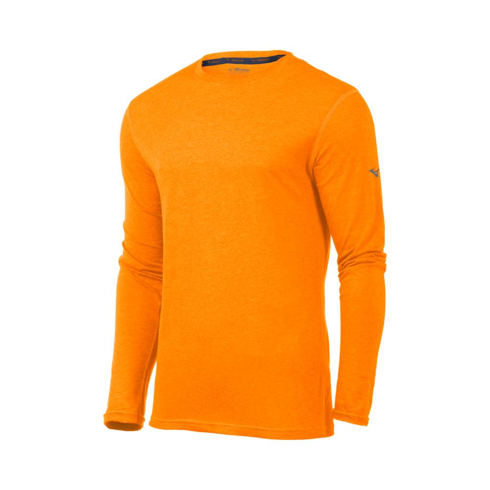 Panske Treningove Oblecenie Mizuno Inspire Long Sleeve Oranžové Vypredaj BNCU79820